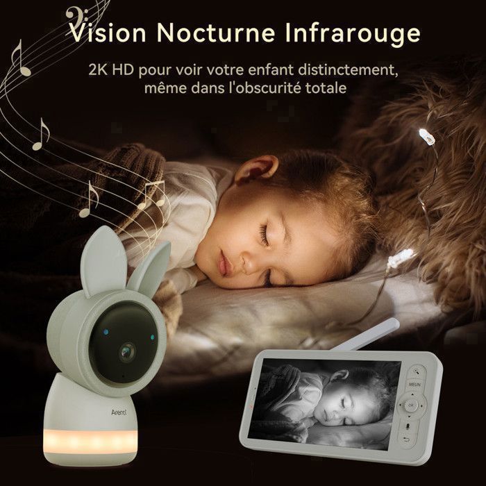 ARENTI 2K/3MP Baby Monitor Camera, 5