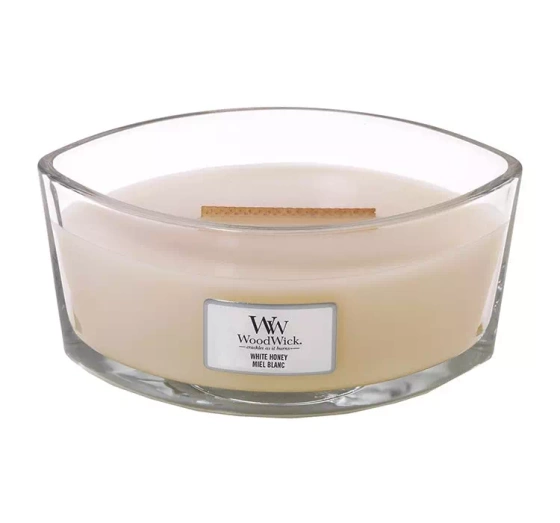 WOODWICK ELLIPSE CANDLE ŚWIECA ZAPACHOWA WHITE HONEY 453,6G