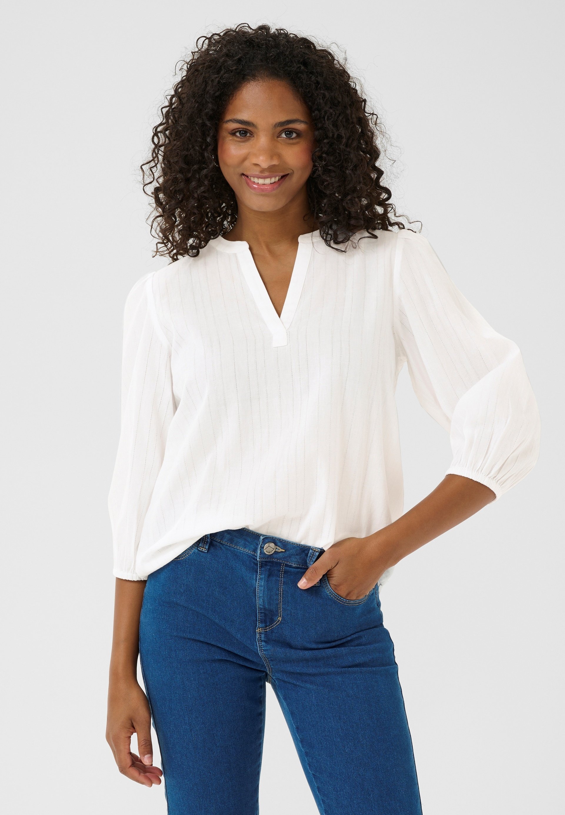 Kaffe KAJOLLIA ZIA - Blouse - krijt