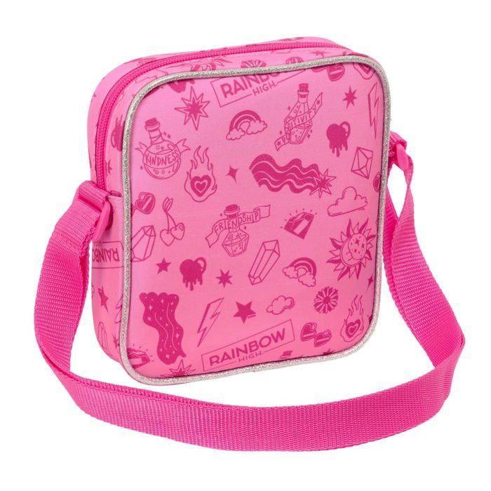 Bolso pequeño de hombro para niños - Safta - Multicolor - 16x4x18 cm - Poliéster - Cierre de cremallera - Hebilla