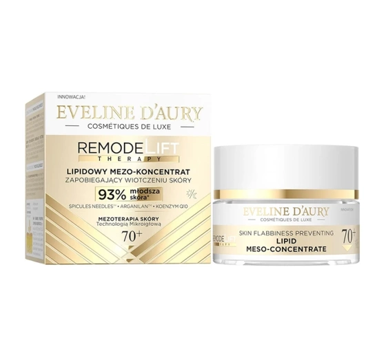 Eveline Cosmetics D’Aury RemodeLift Therapy lipidowy mezo-koncentrat zapobiegający wiotczeniu skóry 70  50 ml