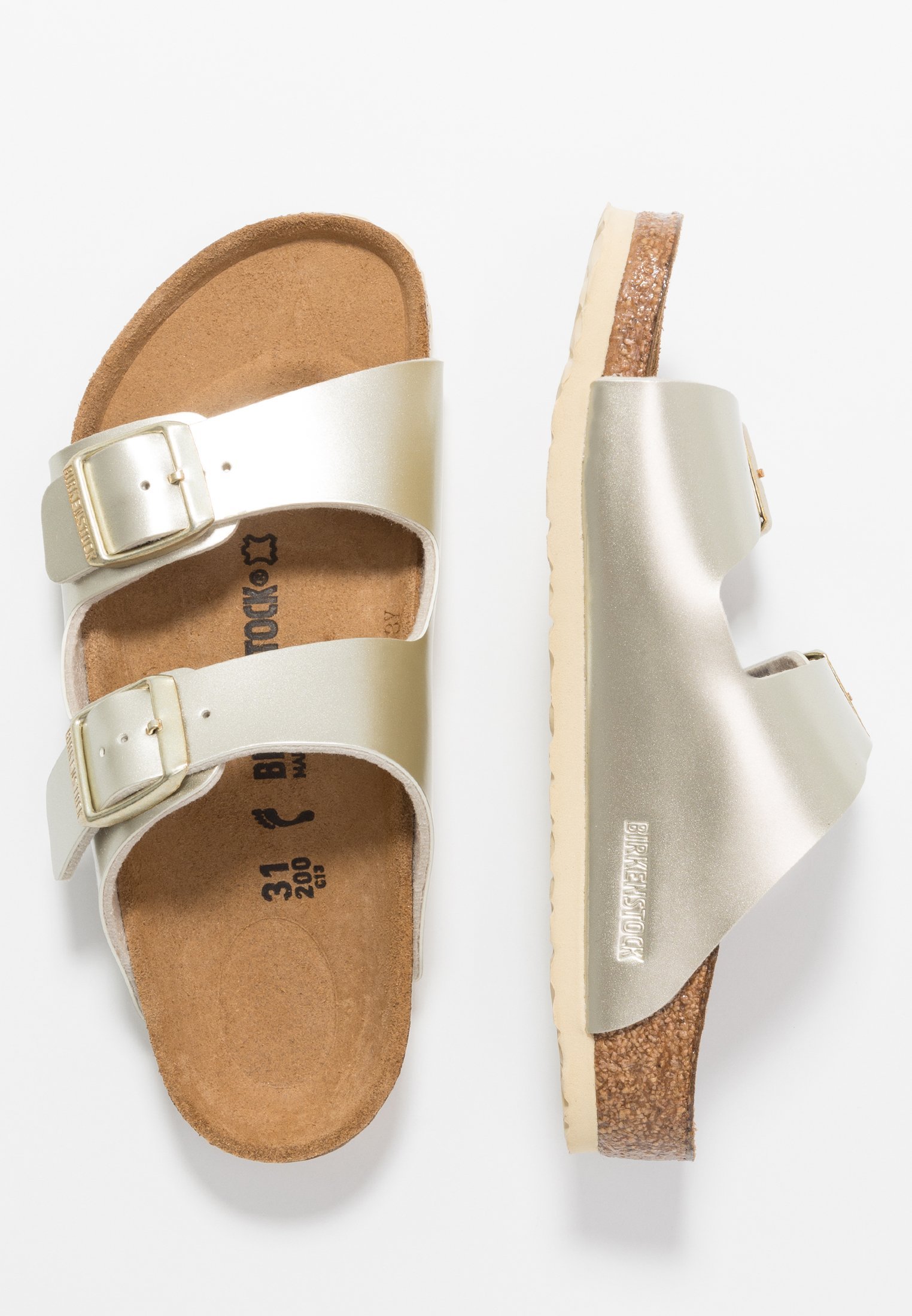 Birkenstock ARIZONA - Slippers - elektrisch metallic goud