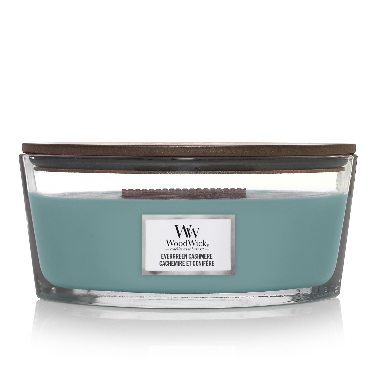 WoodWick svijeća ELIPSA ZELENI KAŠMIR - 453 g