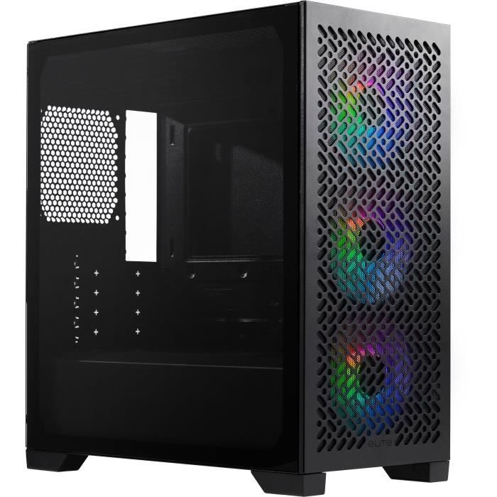 Gaming PC case - COOLER MASTER - E302-KGNN-S00 - Elite 302 - Mini-Tower - ATX, Micro-ATX and Mini-ITX