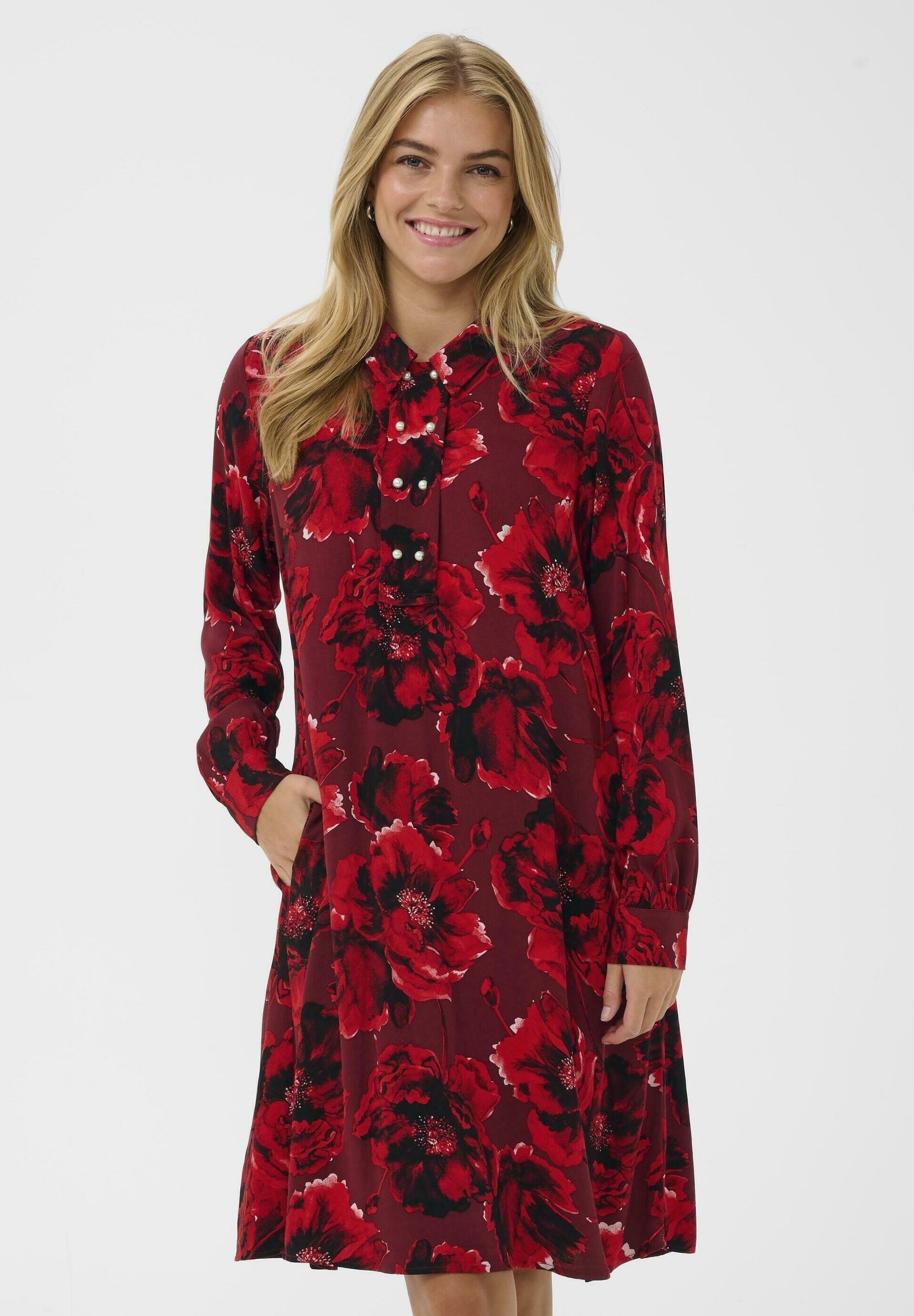 Culture RACHEL ELITHA - Robe-chemise - fleur rouge