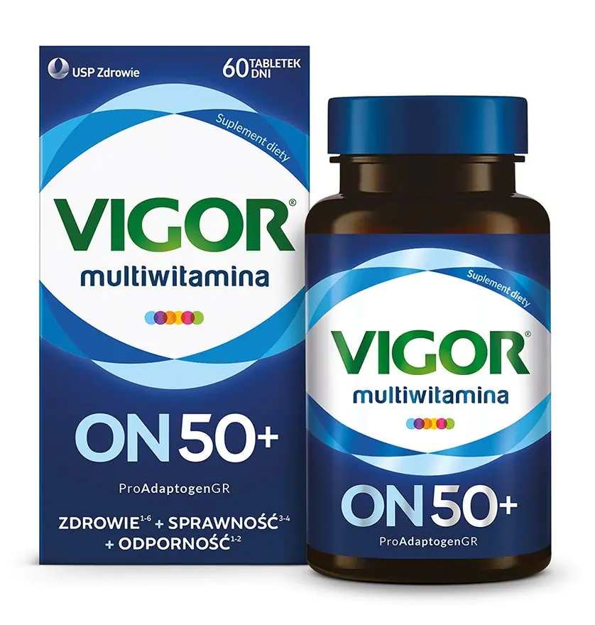 Vigor Multiwitamina On 50+, Zestaw witamin i minerałów, Tabletki