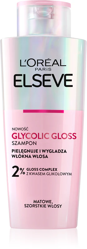 L'Oréal Paris Elseve Glycolic Gloss revitaliserende shampoo die dof haar weer laat glanzen.