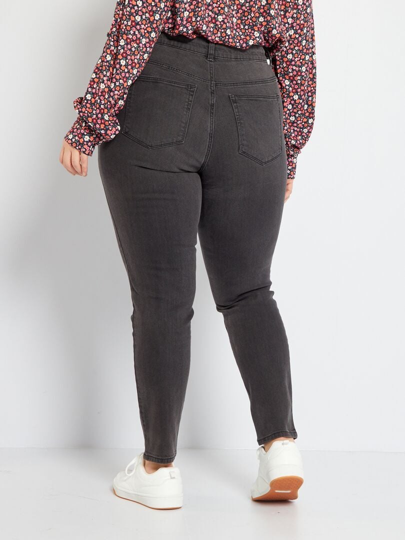 Pantalones vaqueros ajustados elásticos - 30L - NEGRO