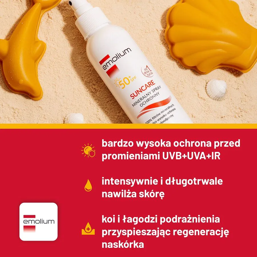 Emolium Suncare Mineralny spray ochronny SPF50+