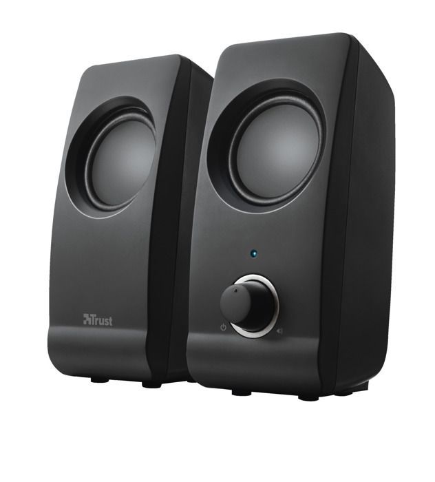 Altavoz para PC Trust Remo USB 2.0, 16W, USB, conector de 3,5 mm, para portátil, PC, altavoz de sobremesa, Plug & Play - Negro