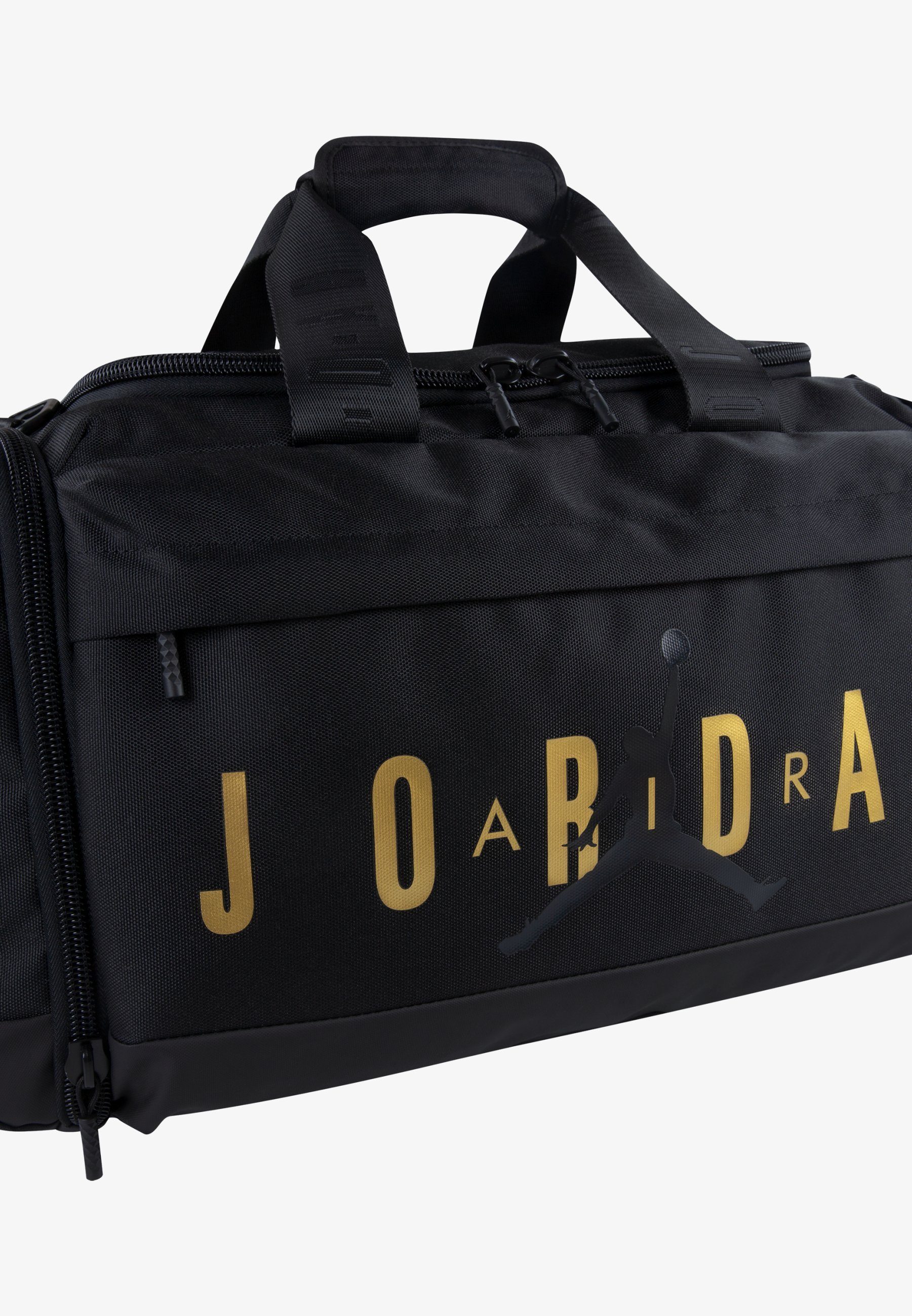 Jordan JAM VELOCITY DUFFLE - Sporttasche - schwarz/goldfarben