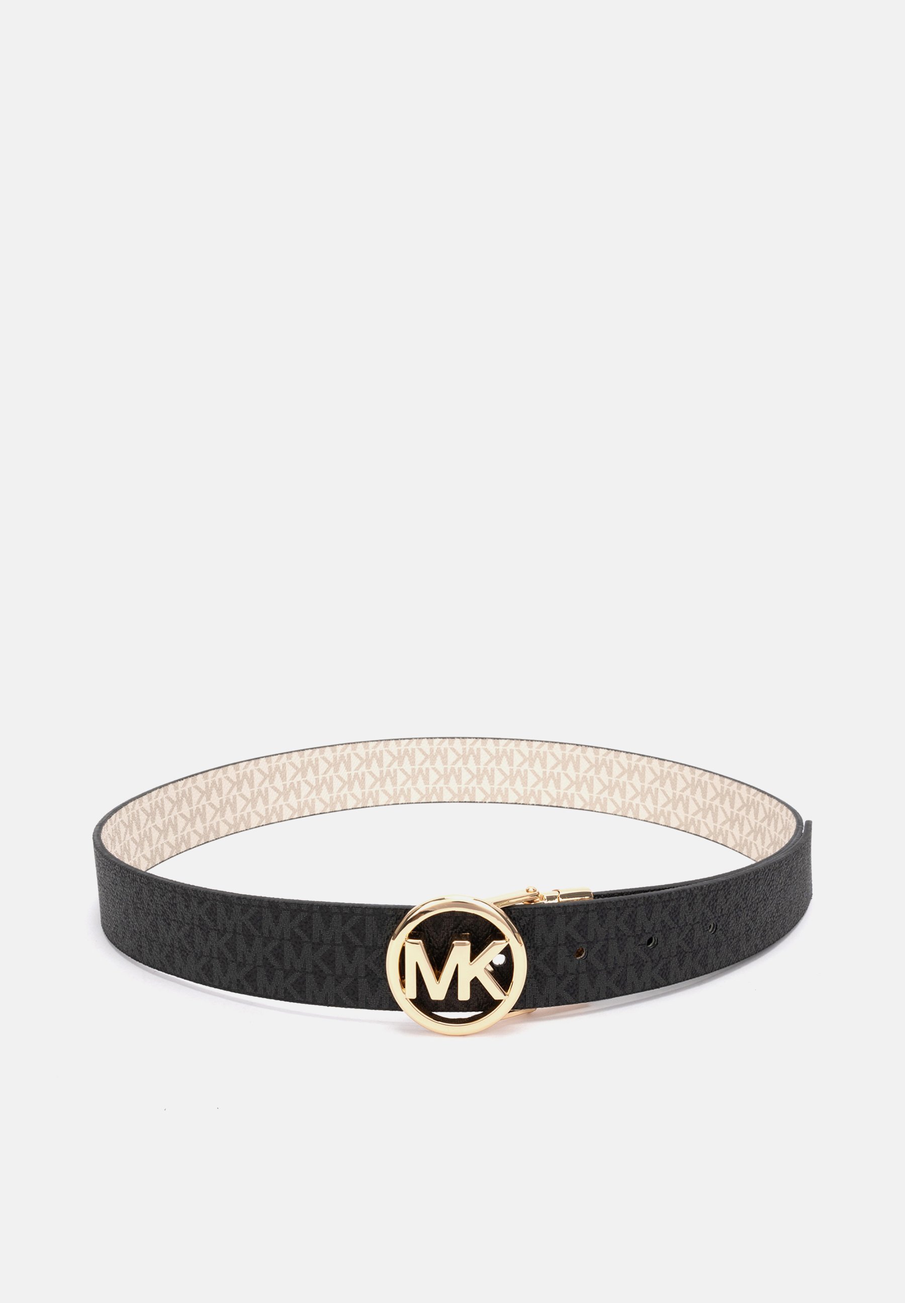MICHAEL Michael Kors LOGO RIEM - Riem - zwart goud