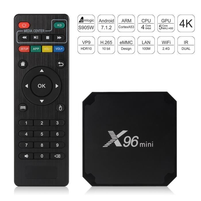 Android TV Box - XCSOURCE - X96 Mini - 4K HD - 2 GB RAM - 16 GB ROM