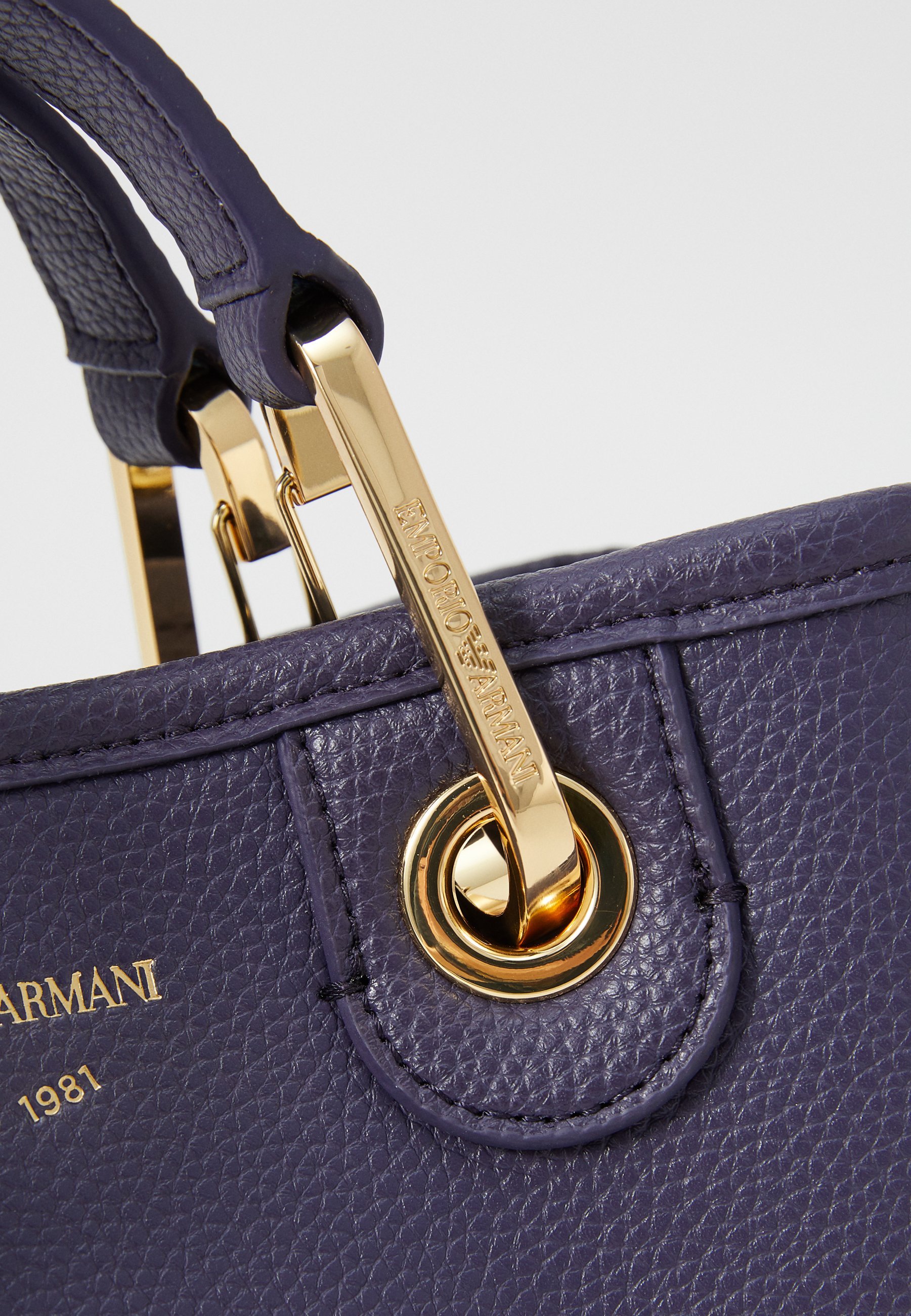 Emporio Armani Tasche - Handtasche - Blaubeere/Taupe