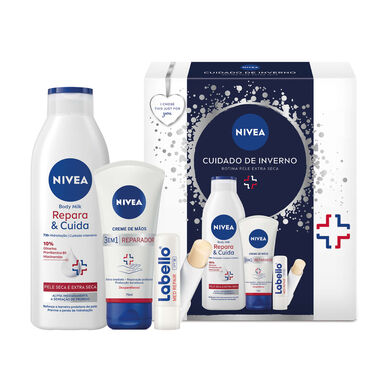 Nivea Winter Care Pack, produktrutinesett for ekstra tørr hud, 1 enhet.