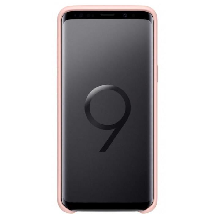 Samsung Coque Silicone S9+ Rose