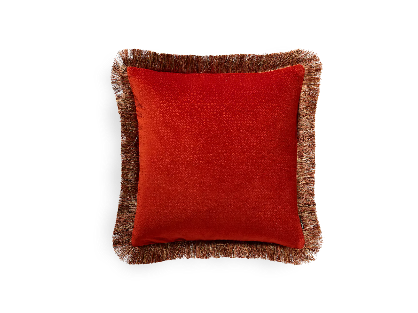 Funda de cojín de terciopelo de algodón Vellore 50x50cm Naranja cálido