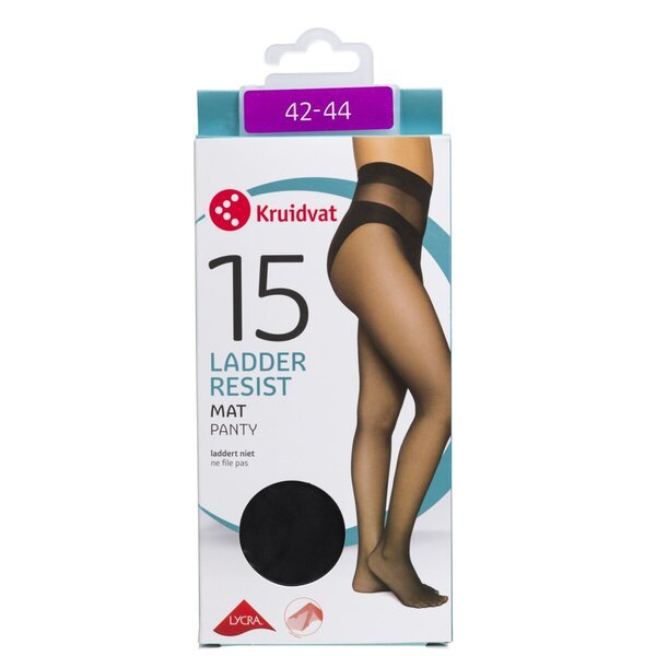 Kruidvat Ladder Resist Matte 15 Den tajice crne boje, veličina 42-44