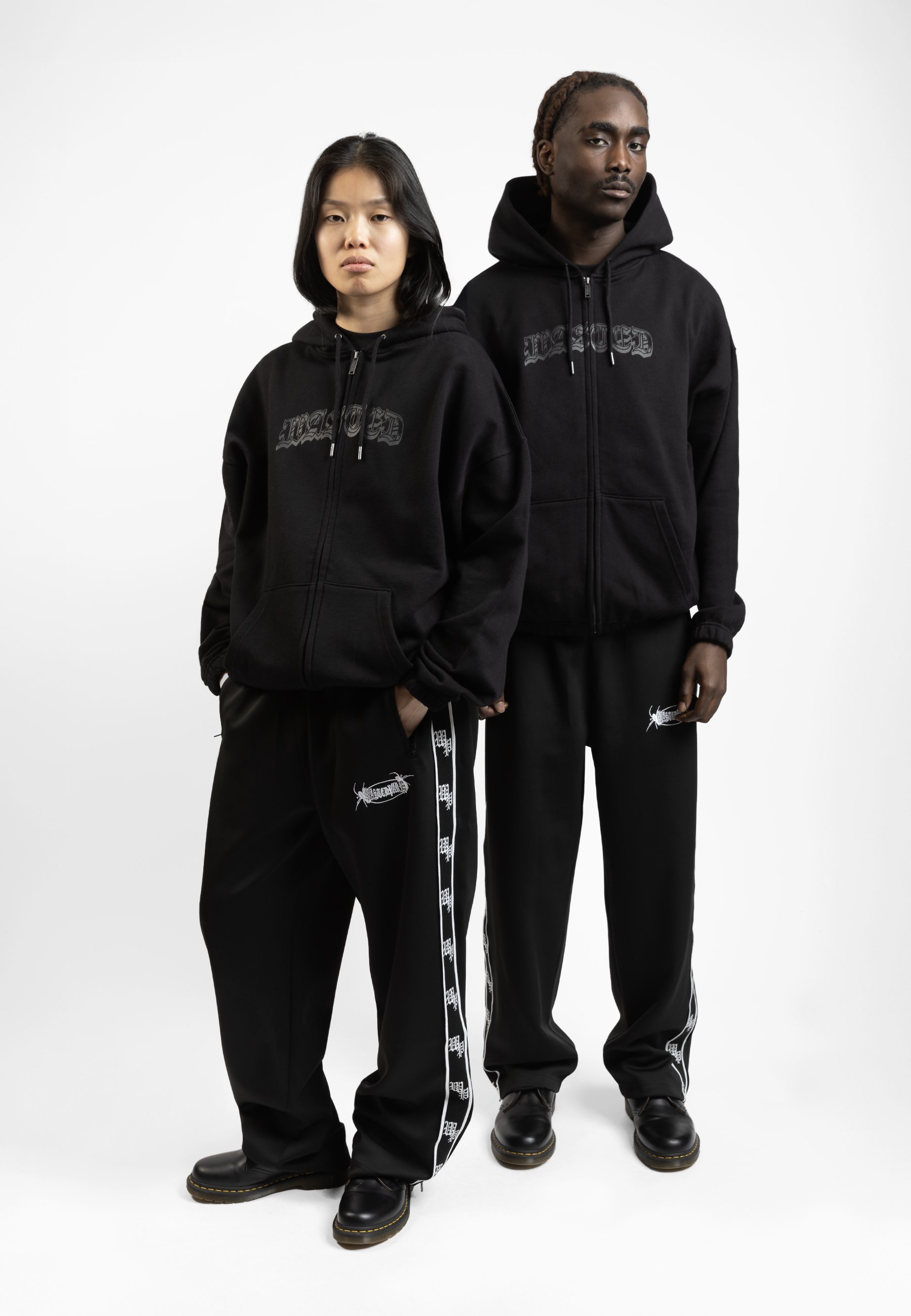 Wasted Paris UNISEX - Sweatshirt met rits - zwart