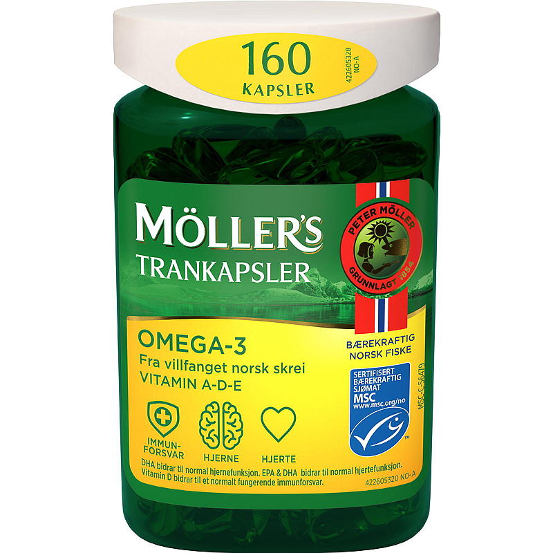 Möller's Möller's trankapsler Omega-3 160 stk.