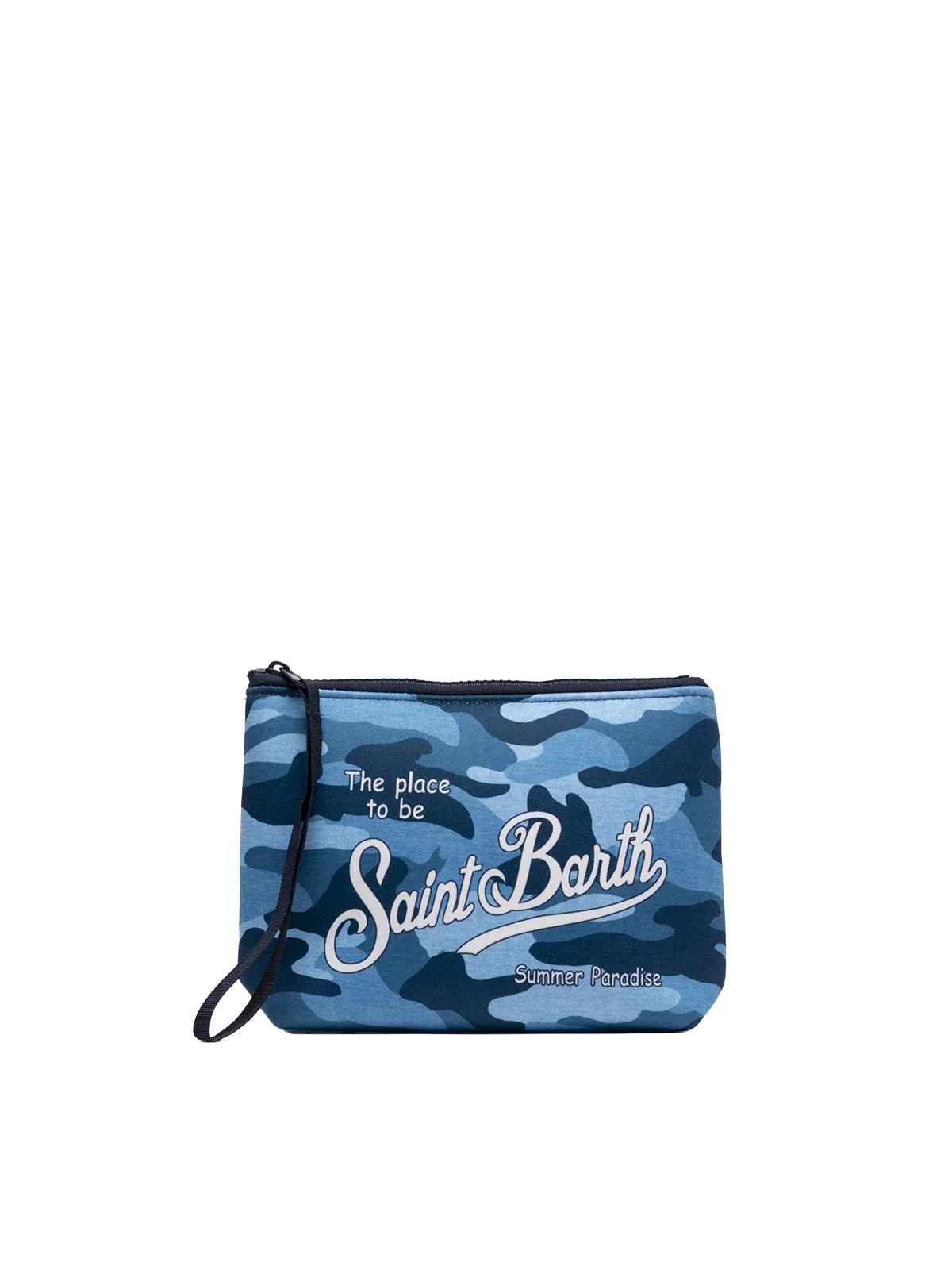 Aline scuba clutch tas met camouflageprint