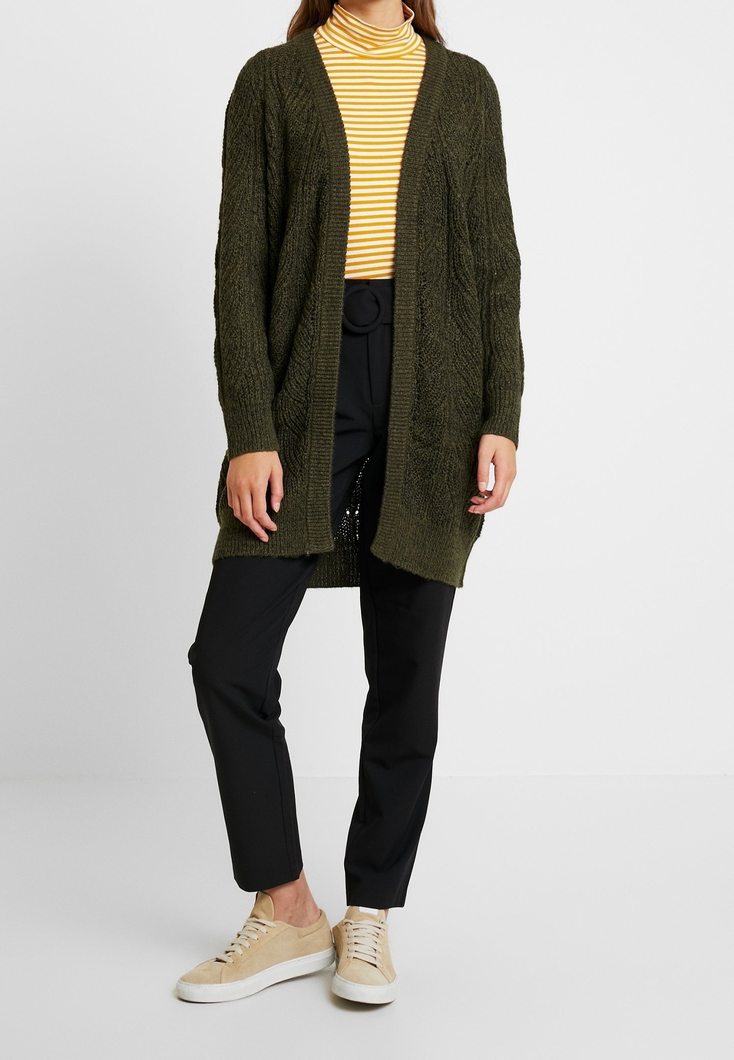 Object Cardigan - donkergroen