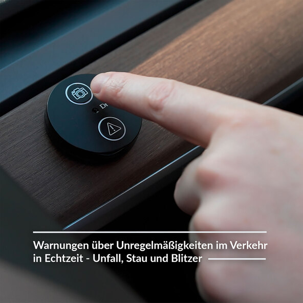 Drive One verkeerswaarschuwingssysteem, zwart