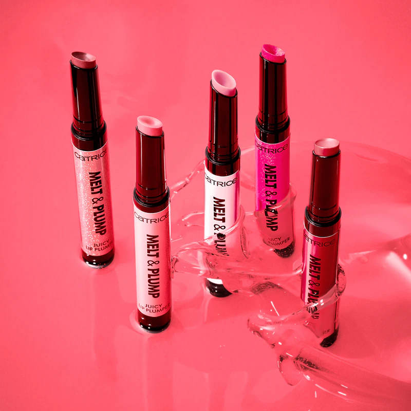 Bálsamo labial Catrice Melt & Plump com efeito de preenchimento.