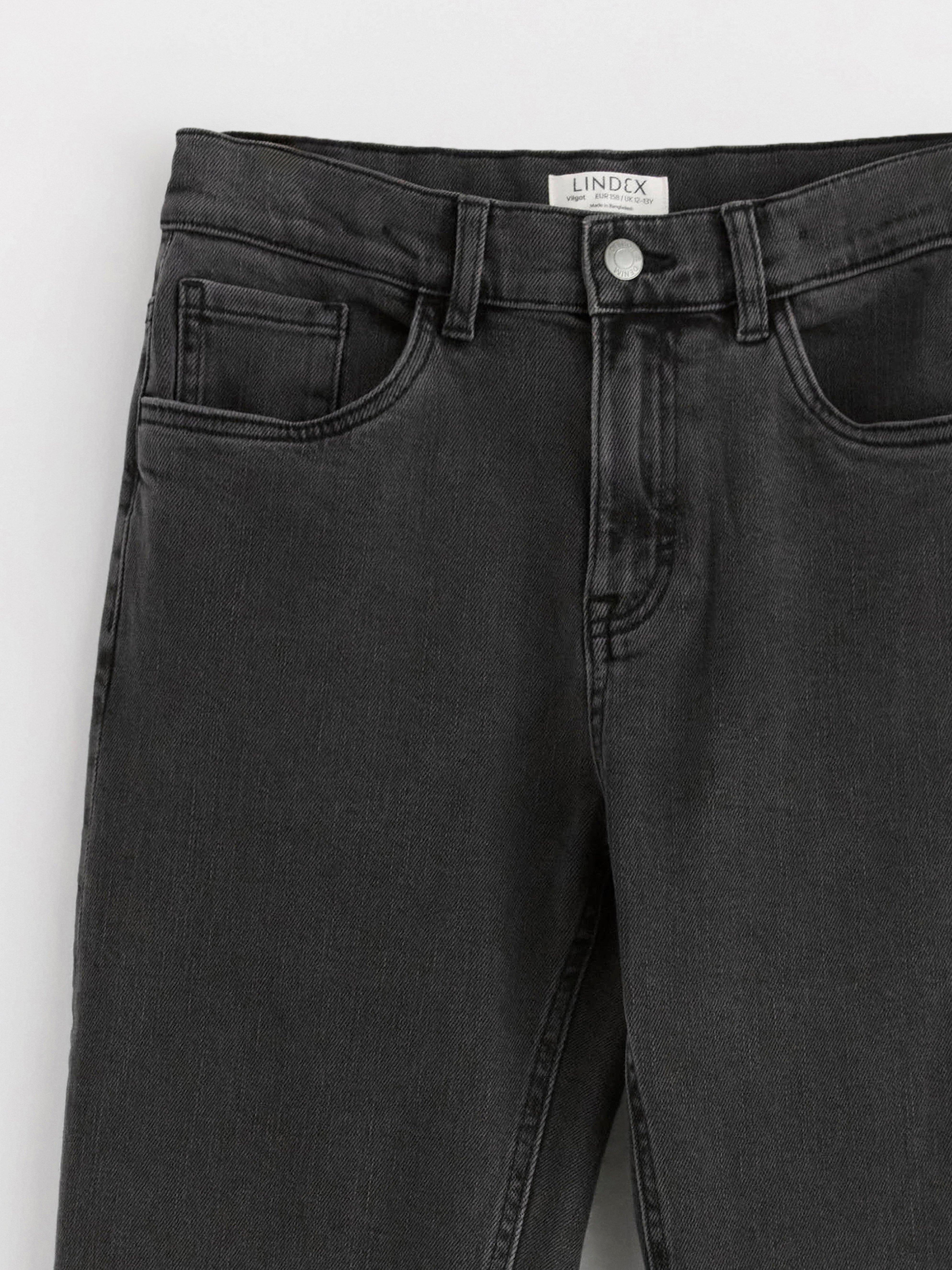 VILGOT Pernas largas e retas com cintura normal Preto