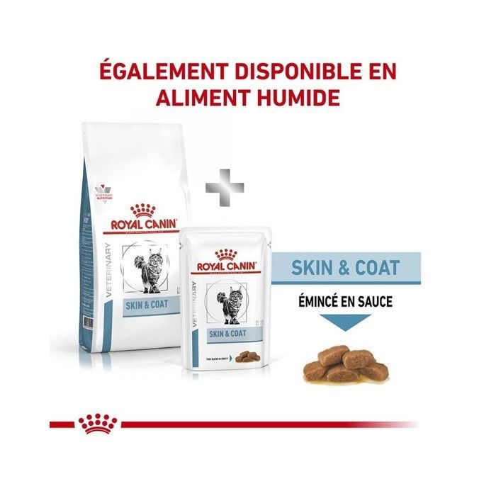 Ração para gatos - ROYAL CANIN - Cuidado Veterinário Pele e Pelagem - 1,5 kg - Pele sensível - Adulto