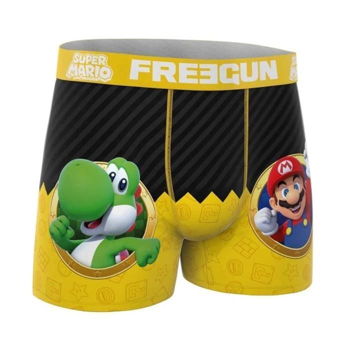 FREEGUN Lot de 3 Boxers Homme Super Mario Bros 9