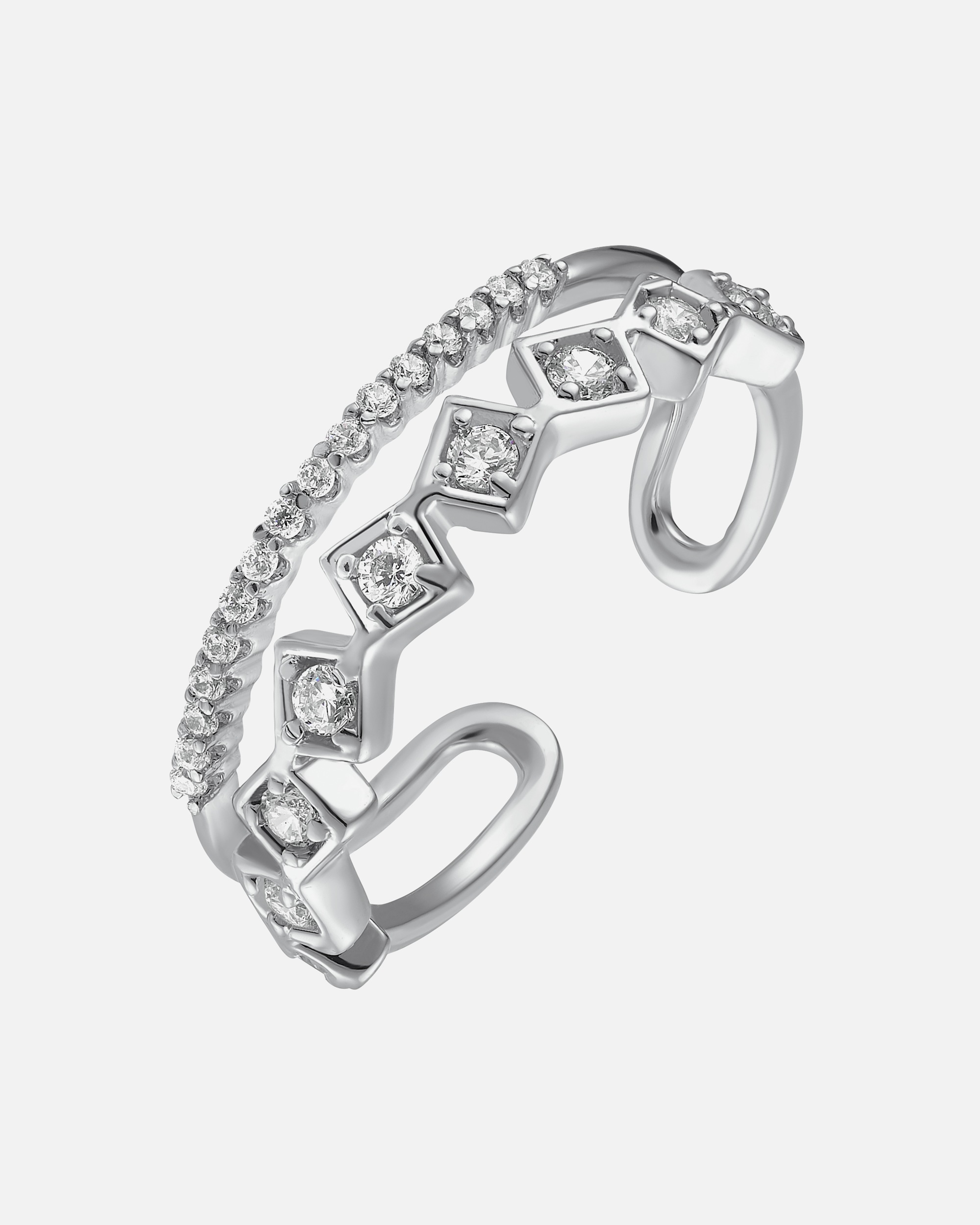 Heideman Bague Lina couleur argentée polie