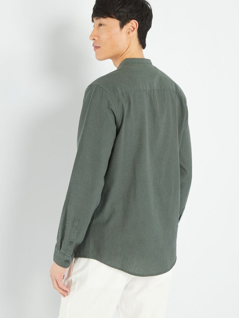 Lichtgewicht effen shirt - GROEN