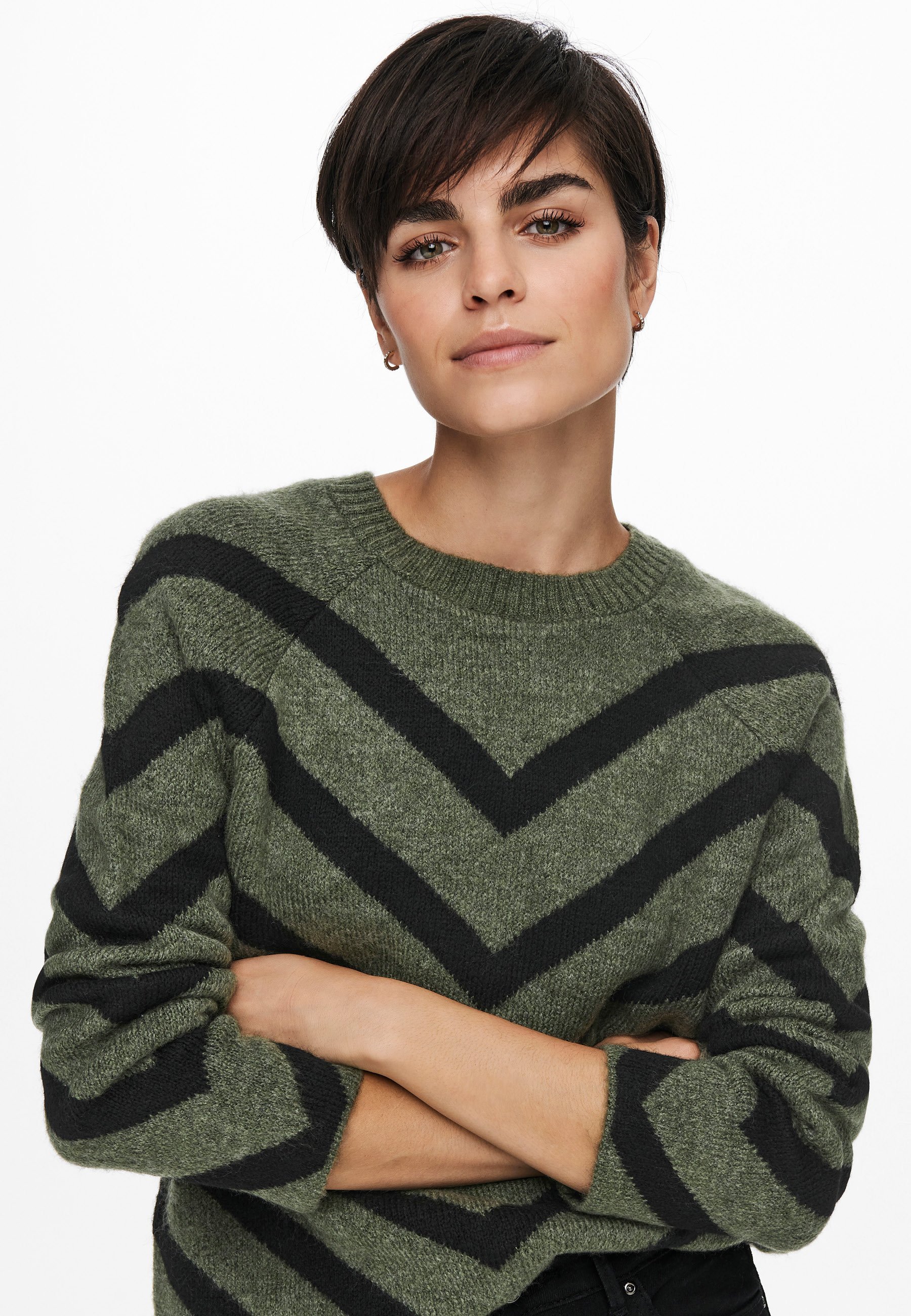 ONLY ONLELIZA - Sweter - jaszczurka/czarny
