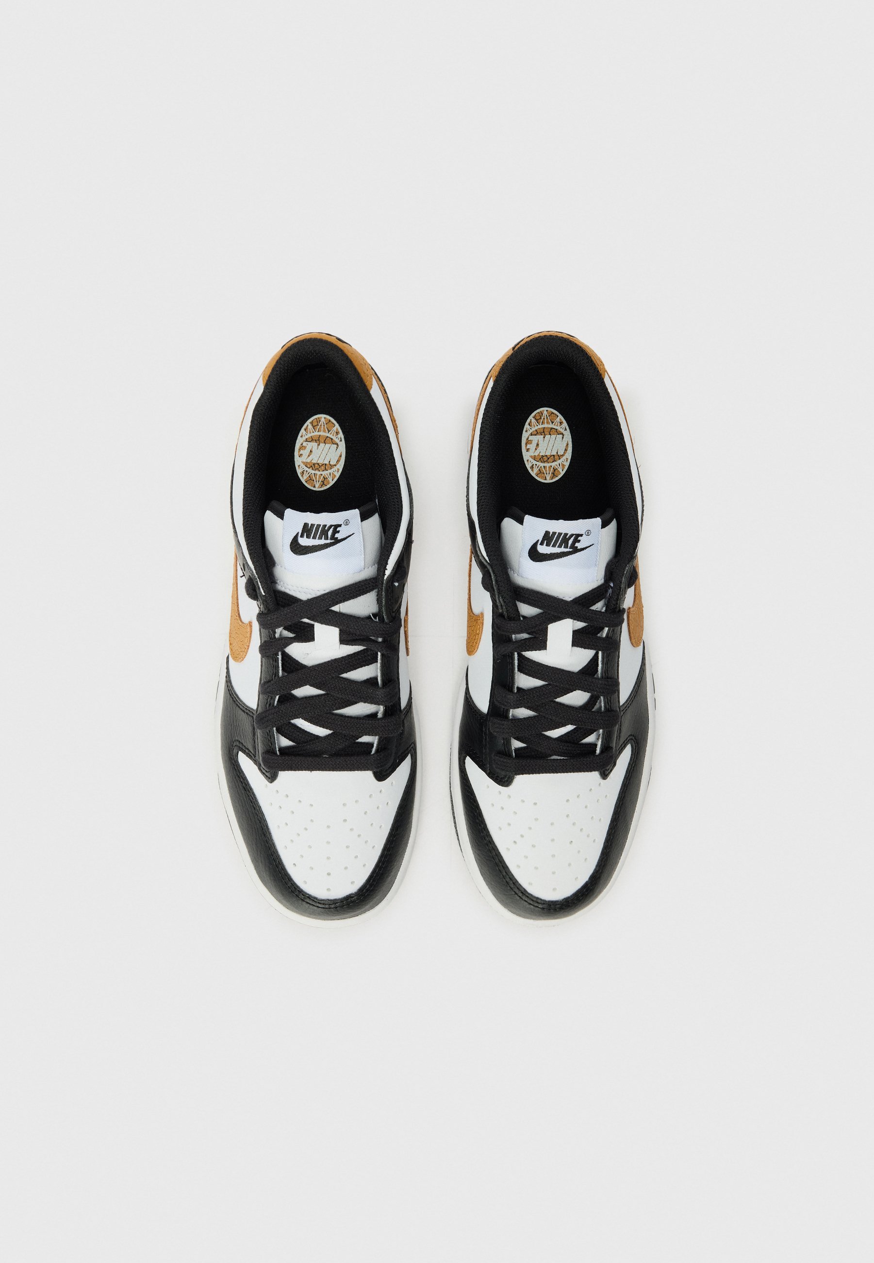 Nike Sportswear DUNK LOW UNISEX - Sneakers - zwart/vlas/wit/donker koningsblauw