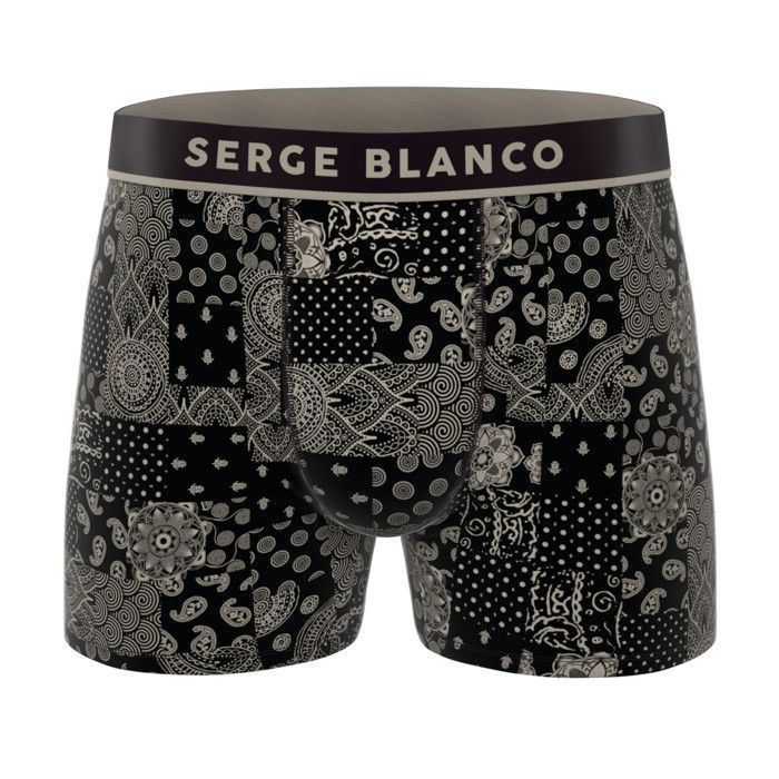 Serge Blanco Men's Boxer Shorts - Grey (Pack of 3)