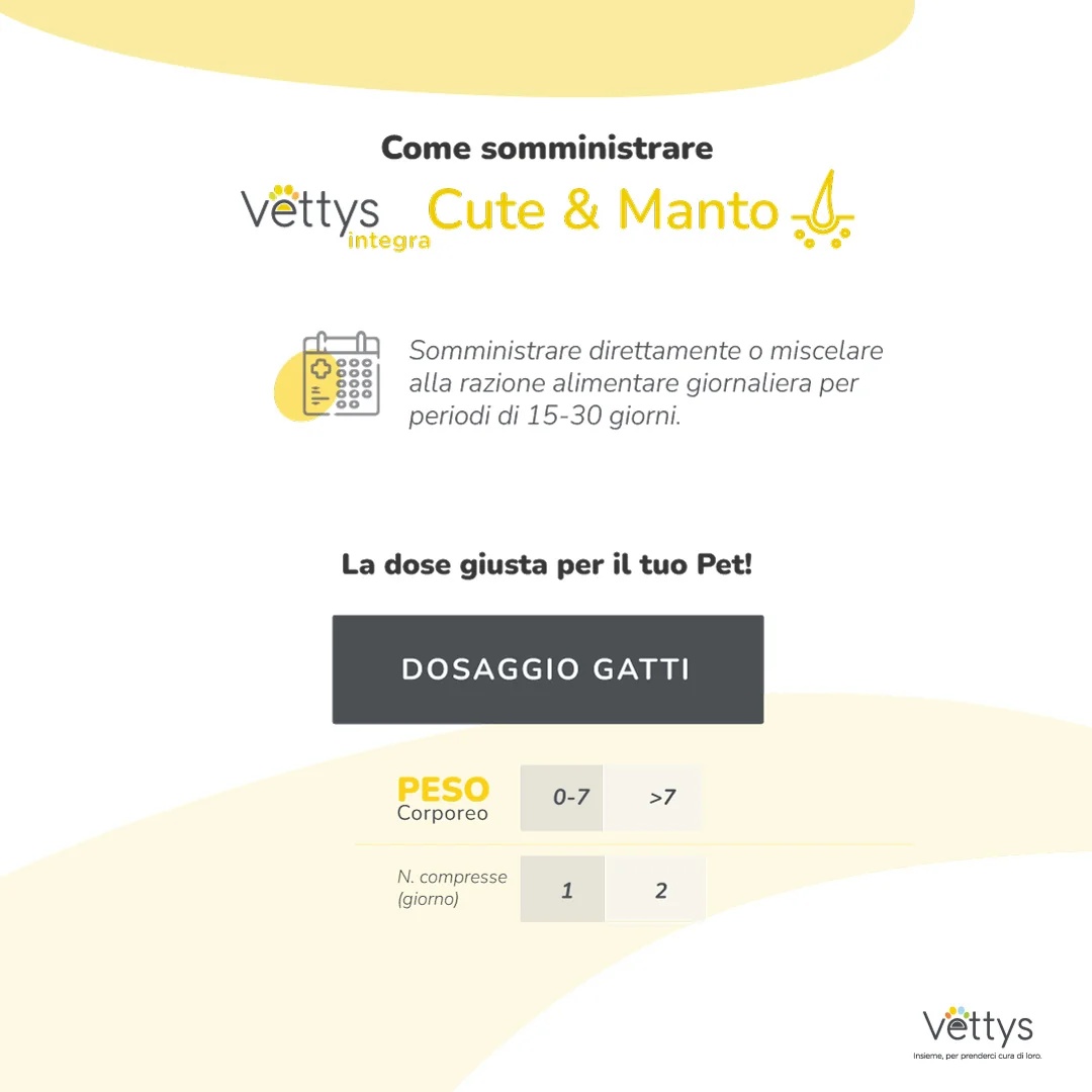 VETTYS Vettys Integra Cute&Manto Cat 30 tabletten voor een gezonde vacht
