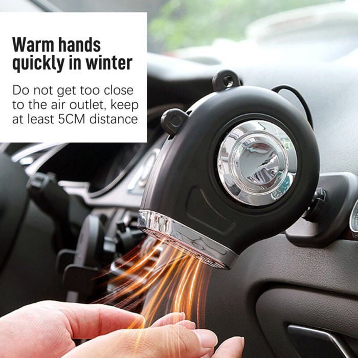 Calefactor portátil para coche de 24 V, auxiliar, para camiones y vehículos utilitarios, seguro.