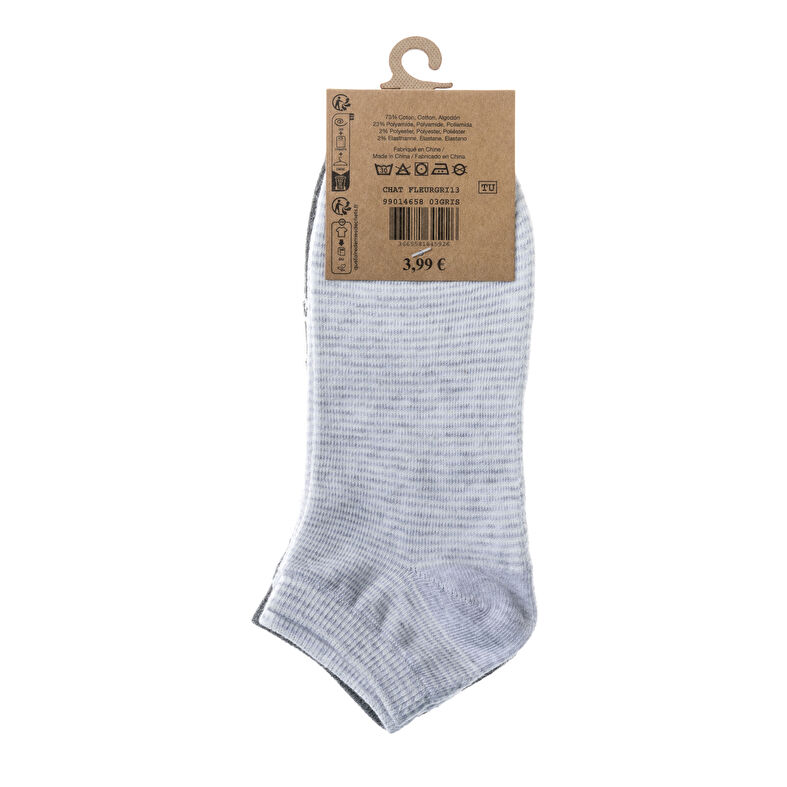 Chaussettes et collants Femme Gris