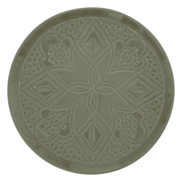 Komplet 6 talerzy deserowych Sienna zielone 20 cm