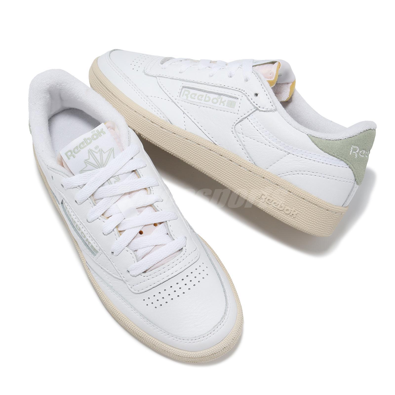Reebok Club C 85 Vintage Footwear White Vintage Green Women Casual