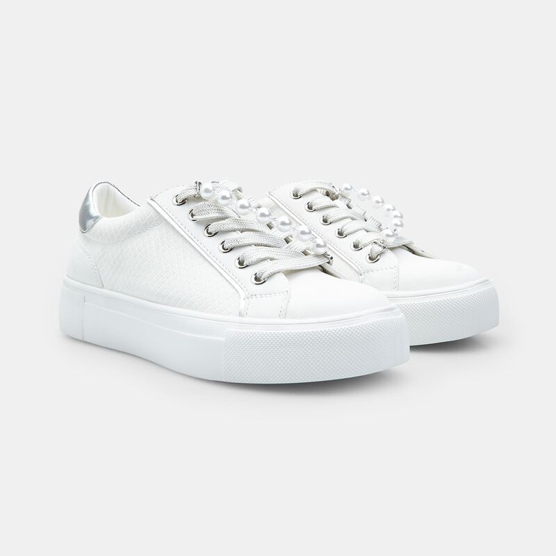 Damsneakers med platåsula