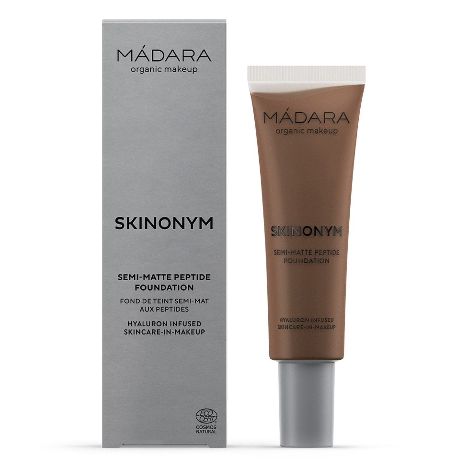 MÁDARA Foundation SKINONYM Semi-Matte Peptide Foundation, br. 15 STONE - 30 ml