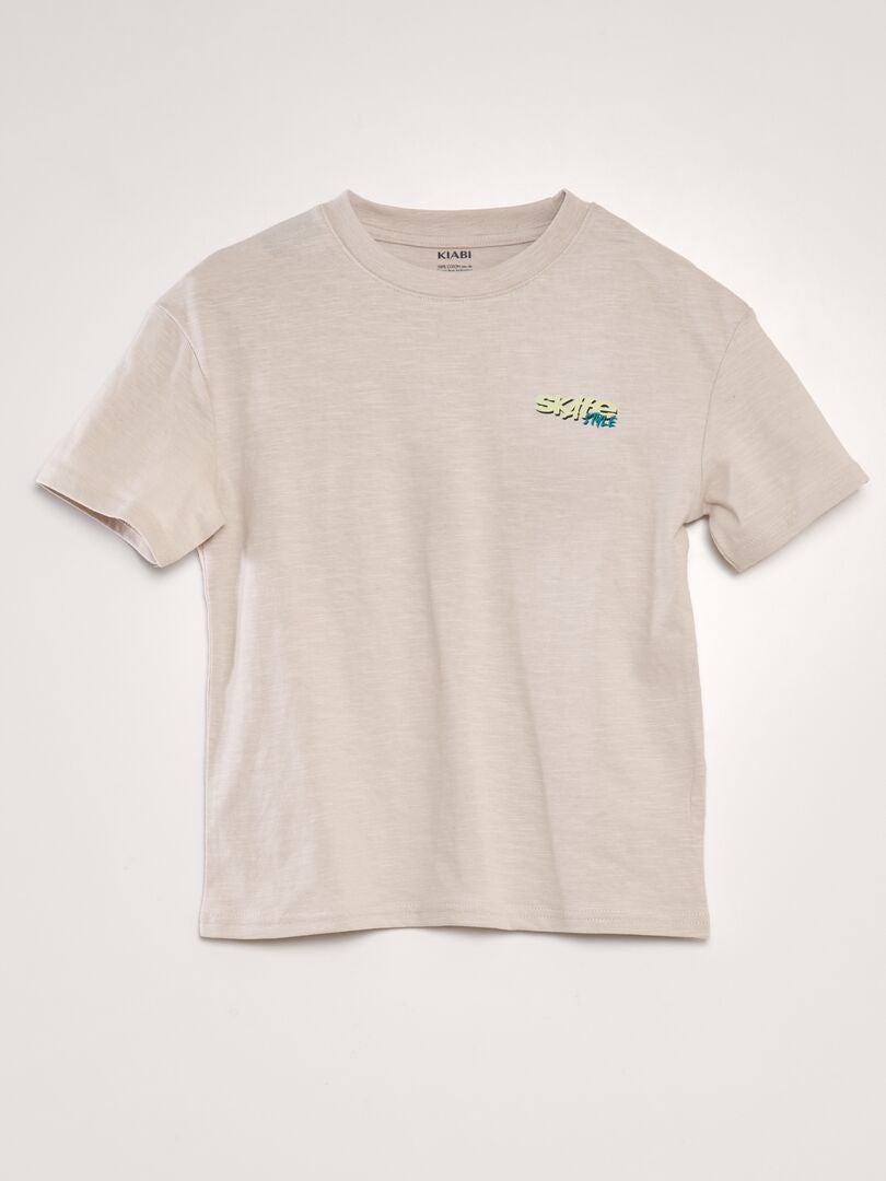 Camiseta 'Skate' - BEIGE