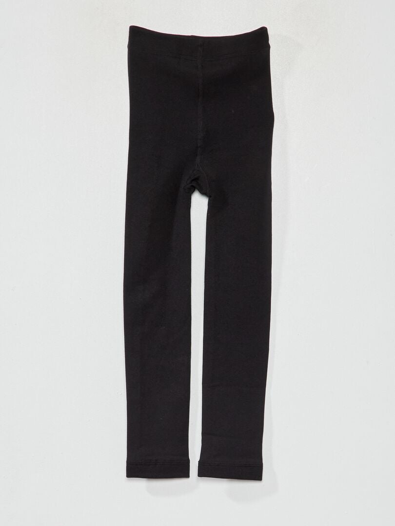 Leginsy w jednolitym kolorze - REAL_BLACK