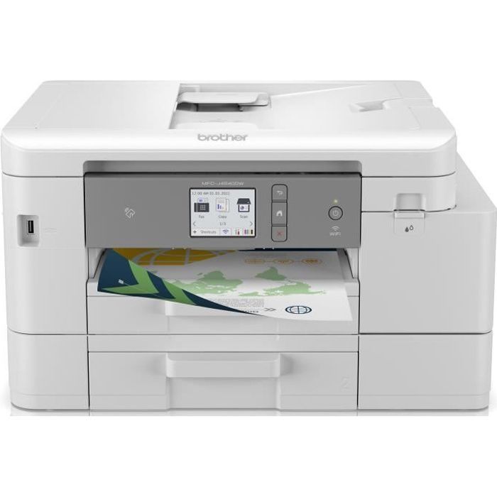 Multifunction printer - BROTHER - MFCJ4540DWXLRE1 - 4-in-1 - All in Box - A4 Inkjet - Color - Wi-Fi - Cartridges included