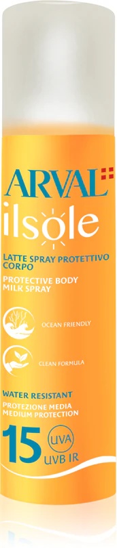 Arval IlSole zaščitno mleko za telo v spreju SPF 15 zaščitno sredstvo za sončenje