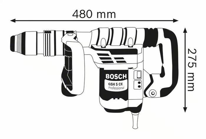 Martillo demoledor Bosch GSH 5 CE Professional 1150W SDS Max - 0611321000