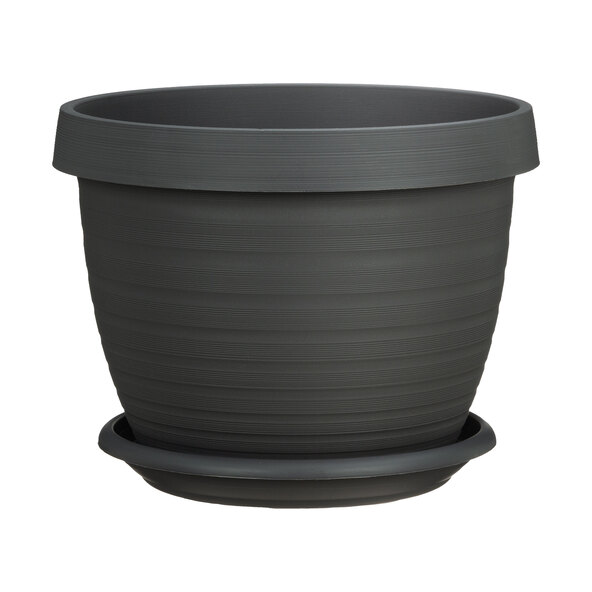 Ghiveci Country Star 40, inclusiv farfurie, set de 3