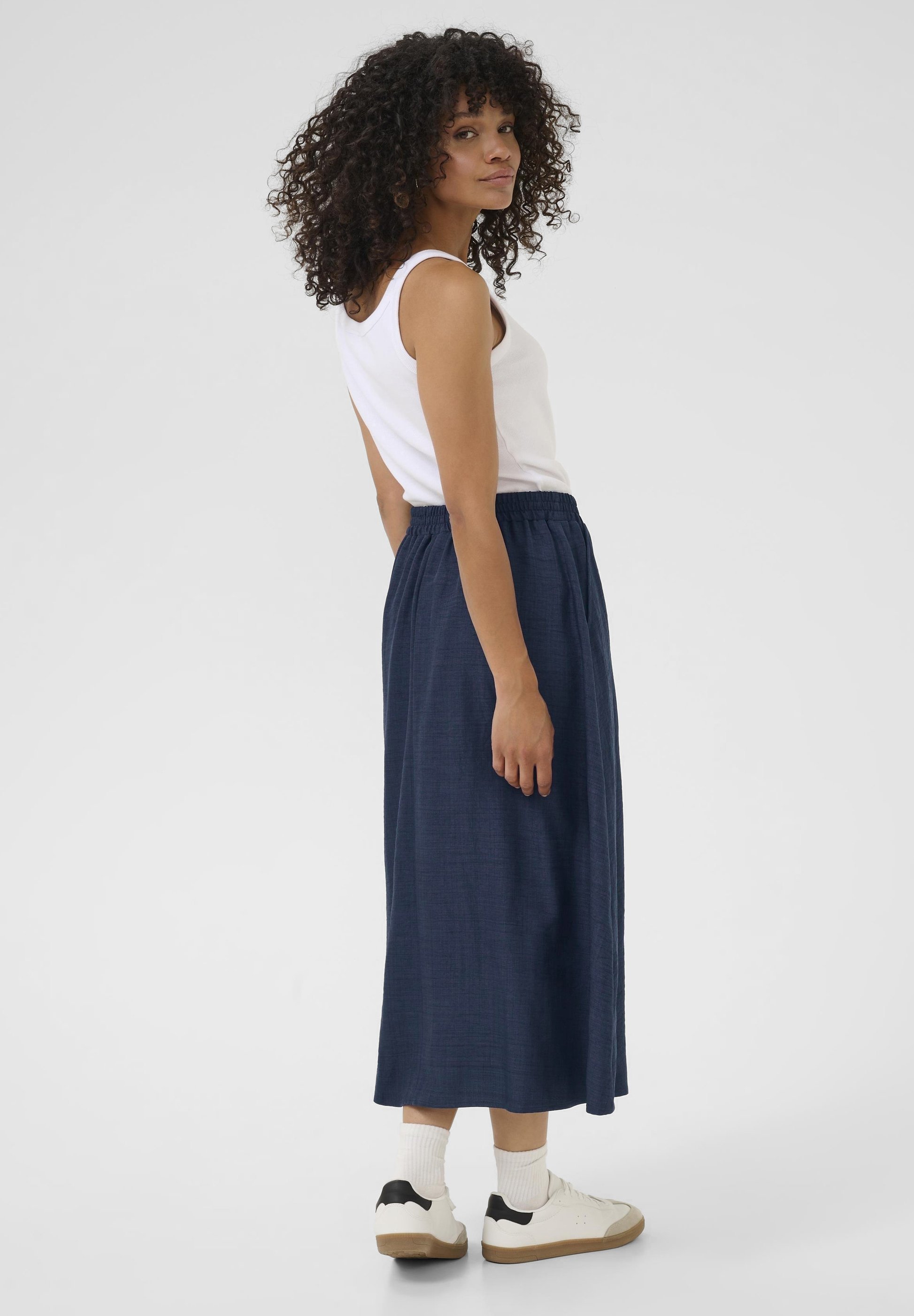Kaffe ELLEN MIDI - Krilo A-kroja - mood indigocc